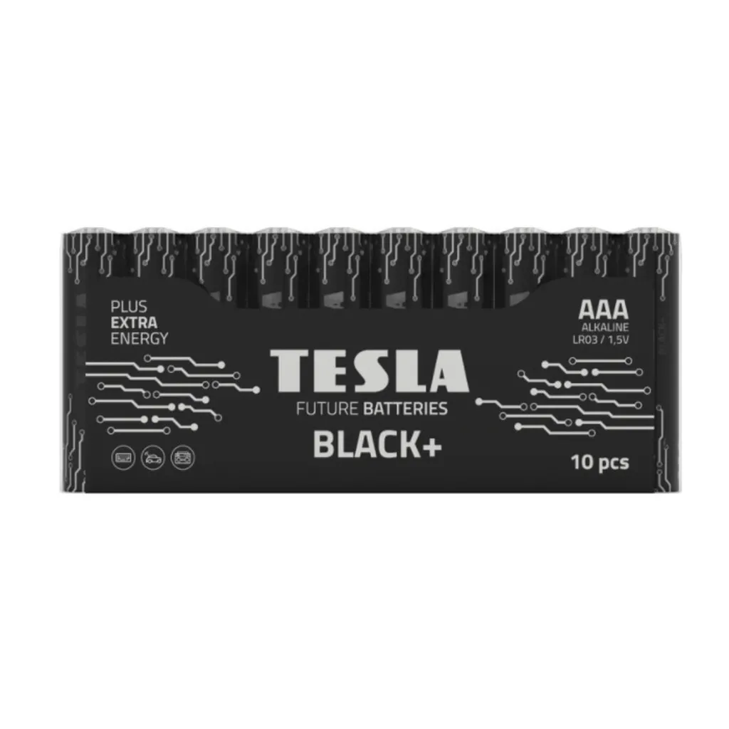 Батарейки Tesla AAA, BLACK+, 10 штук 8594183396682