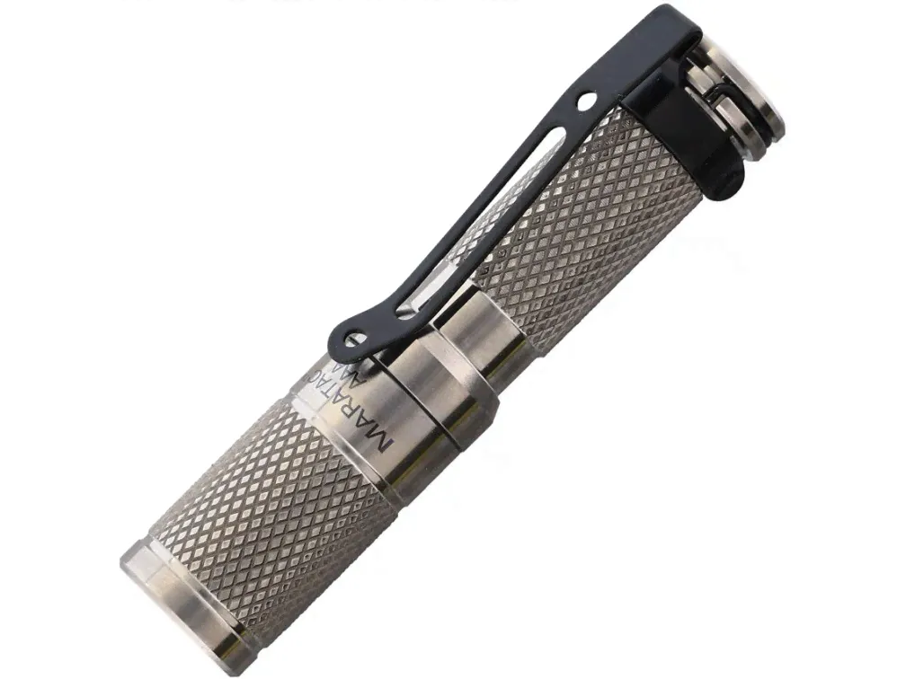 Титановый карманный фонарь Maratac Titanium AAA Flashlight REV 5