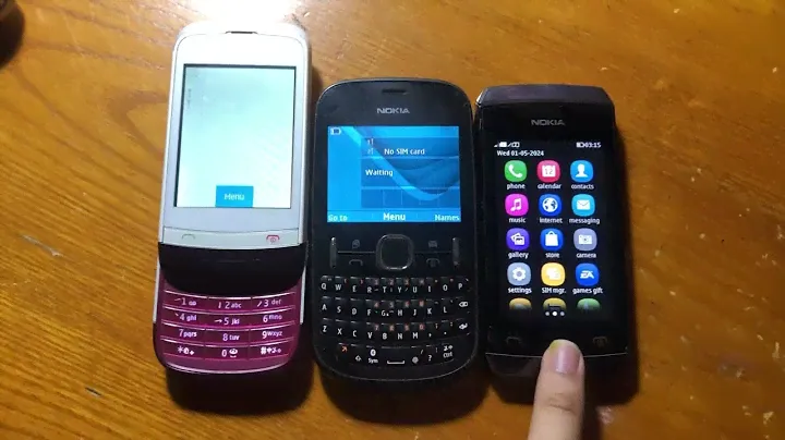 Nokia C2-03 vs Asha 200 vs Asha 305 startup and shutdown race