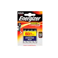 Батарейка AAA Energizer LR03-4BL MAX+Power Seal, 1.5В, (4/48)