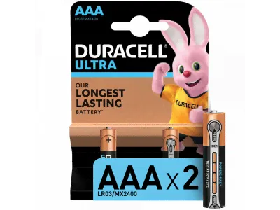 Батарейки алкалиновые Duracell Ultra Power AAA 2 шт.