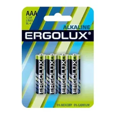 Батарейки Ergolux Alkaline BL-4 AAA 4 шт