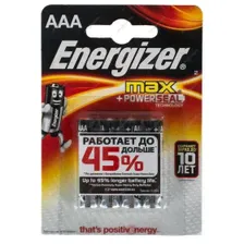 Батарейка AAA (LR03) Energizer Max Power Seal (4 шт.) алкалиновая