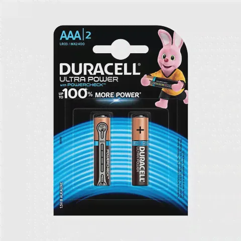 Батарейки DURACELL UltraPower AAA (2 шт)