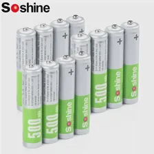 Soshine 12 шт. AAA 500 мАч низкий саморазряд батареи 1,2 в Aaa NIMH перезаряжаемая батарея 1000 раз цикл для часов (art.: 3920c1ab597d5)