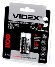 Аккумулятор VIDEX HR03/AAA 1100mAh 2BL (2/20/200)