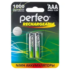 Аккумулятор PERFEO AAA 1000МН- 2 BL2 /60/