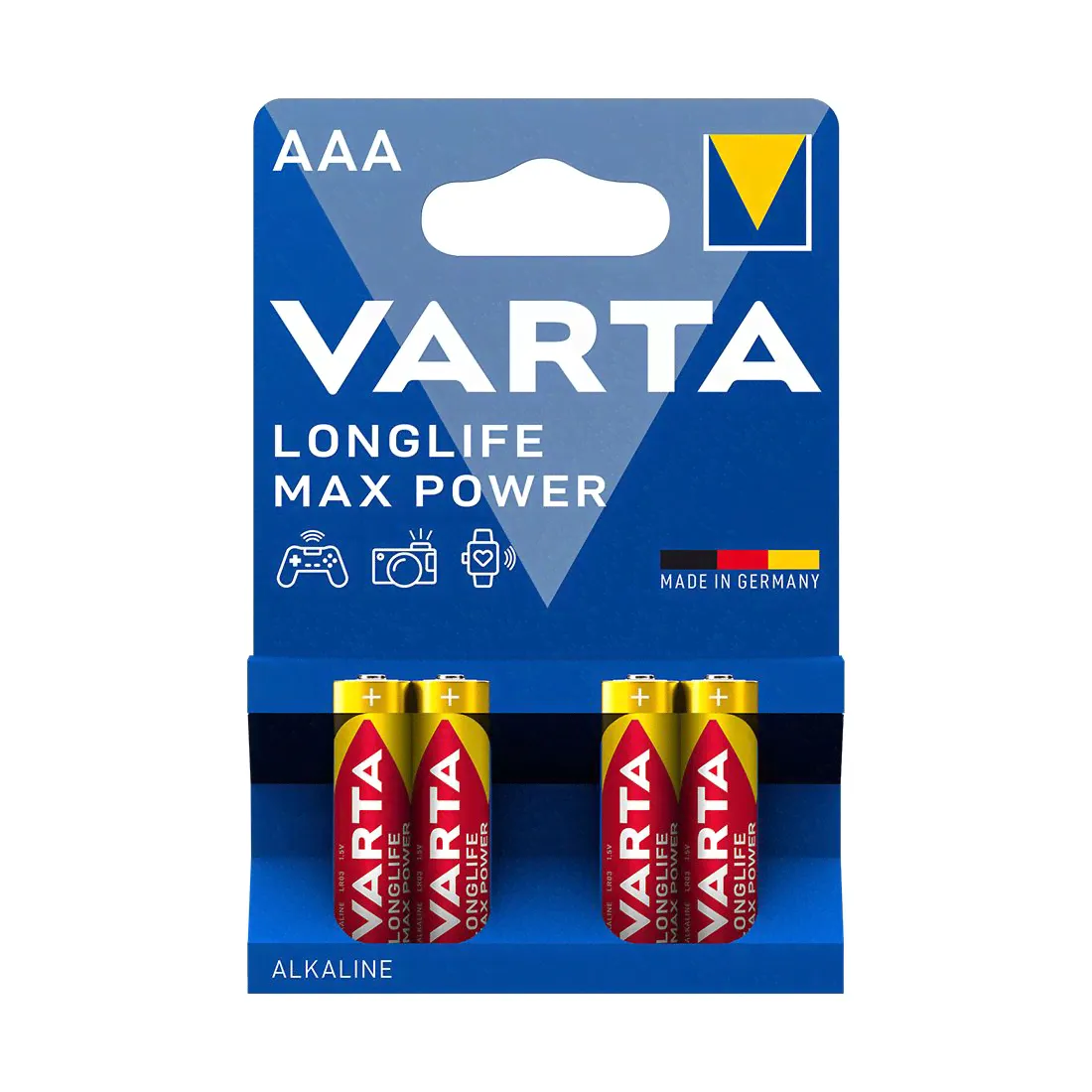 LR03 Varta - AAA "мизинчик" VARTA LongLife Max power alkaline 1,5V КРАСНЫЕ