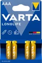 Батарейки Varta Longlife AAA LR03 щелочные, 4 шт.