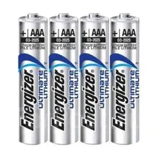 Батарейка AAA(FR03) ENERGIZER Ultimate LITHIUM 4шт./1,5В. литиевая