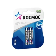 Батарейки AAA Космос R03 BL2 (блистер 2 шт)