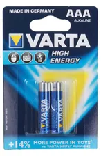 Батарея Varta High Energy,AAA (LR03), 1.5V, 2 шт