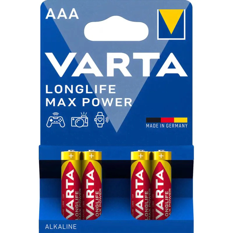 LR3 Varta MAX POWER (MAX TECH) AAA BL4 Alkaline 1.5V (4703) (4/40/200)-0