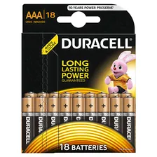 Duracell 81546741 Алкалиновая батарейка типа AAA LR03 / MN 2400 LR03-18BL BASIC