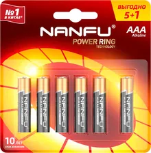 Батарейка Nanfu AAA LR03 1.5B 6шт