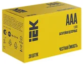 Батарейка щелочная Alkaline LR03/AAA (28/бокс) IEK