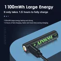 AJNWNM USB AAA перезаряжаемая батарея AAA Li-Ion 1,5 V 1100mWh литиевая AAA предварительно заряженная батарея AAA батареи AAA + USB кабель (art.: 3920ba453dd05)