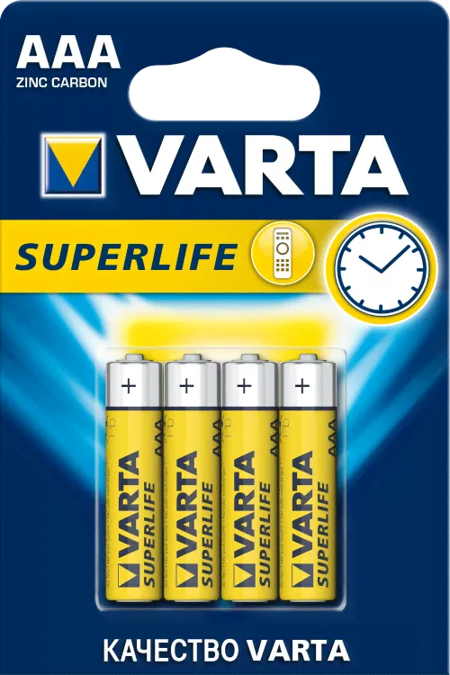 Батарейка VARTA SUPERLIFE AAA бл.4 (рус.)-0