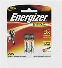 Батарейка ENERGIZER MAX E92 AAA (LR03) алкалиновая, BL2