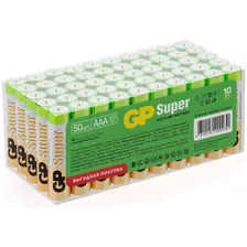 Батарейка GP Super AAA (LR03) 24A алкалиновая, SB50 (арт. 308126)