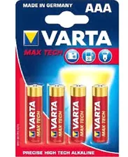 Батарейка VARTA MAX TECH AAA 4 шт. 4703101436
