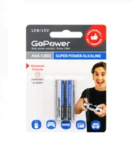 Батарея GoPower AAA (LR03/24А), 1.5V, 2 шт