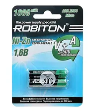 Ni-Zn аккумуляторы ROBITON 1000NZAAA-2 2 штуки в компл.