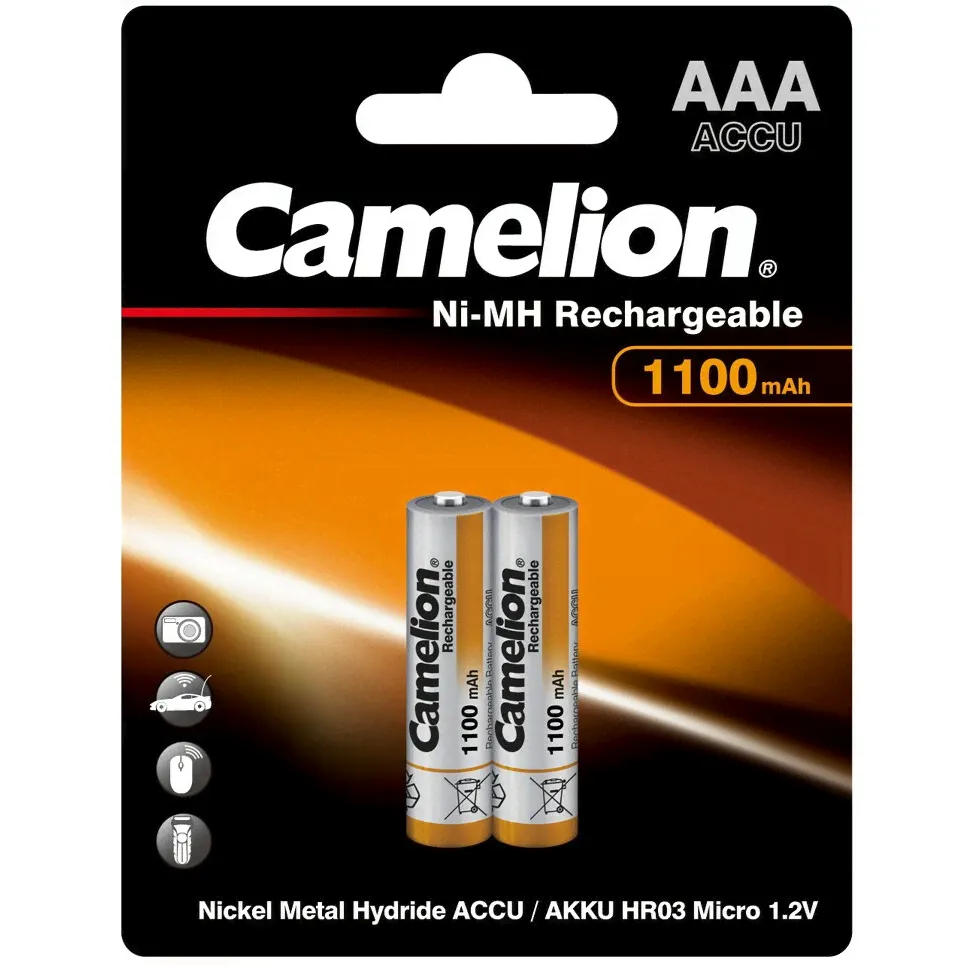 Аккумулятор Camelion (AAA, 1100mAh, 2 шт.)-0