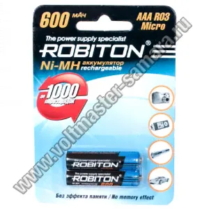 Аккумулятор AAA 600mAh ,Robiton