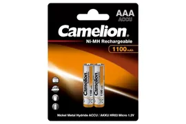 Аккумулятор AAA/R03 NI-MN 1100мА.ч BP-2 металлик (блист.2шт) Camelion 7372