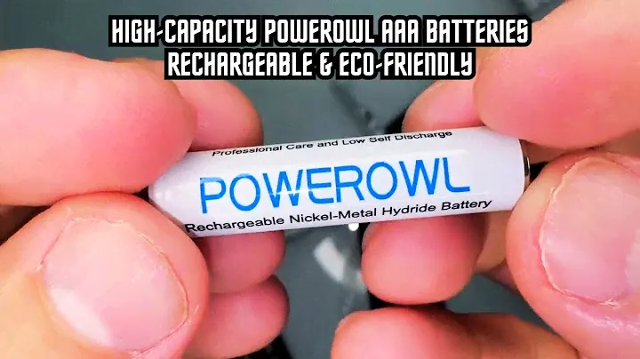 POWEROWL AAA Rechargeable Batteries 24 Pack – High Capacity 1000mAh NiMH for Long-Lasting Power