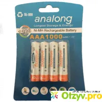 Аккумуляторы Analong AAA 1000mAh - отзыв-0