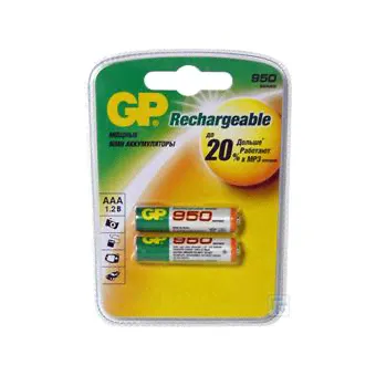 Аккумулятор AAA 950 mAh Ni-Mh, GP (95AAAHC)-0