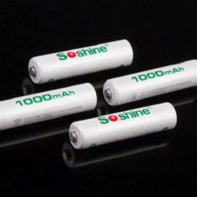 Аккумулятор SOSHINE RTU AAA NI-MH 1.2V 1000mAh 15086-4