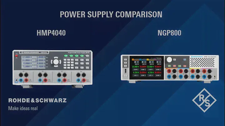 R&S HMP4040 vs. R&S NGP800 Power Supply Comparison