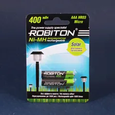 Аккумулятор ROBITON AAA SOLAR, 1.2 В, 400 мАч, NiMH BL2