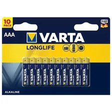 Батарейка VARTA LONGLIFE AAA (упаковка 10шт) 04103101461