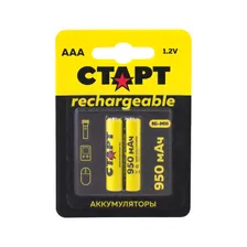 СТАРТ HR03 (AAA, 950mah), упак. 2 шт. БЛИСТЕР - Перезаряжаемые аккумуляторы