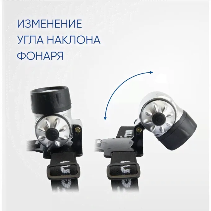 Фонарь налобный FERON TH2304 на батарейках 3*AAA, 3W 14LEDs IP44, пластик 41708-4
