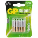 Батарейка GP Super Alkaline Aaa Lr03-4Bl