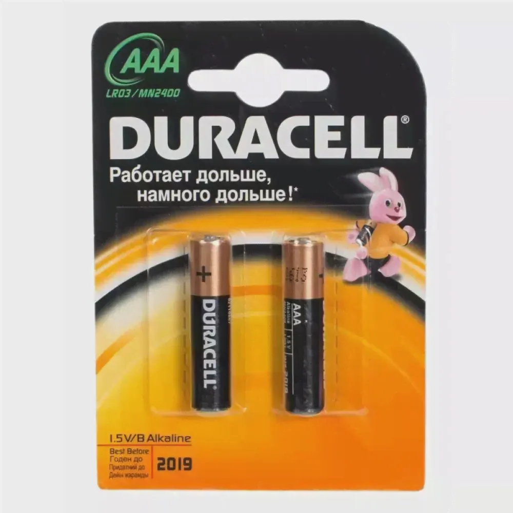 Батарейки Duracell AAA LR03-2BL BASIC-0