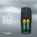 Varta 38666 AA/AAA Зарядное Устройство Для Аккумуляторов Черный Black