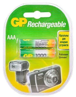 Аккумулятор GP AAA 1000mA-2