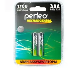 Аккумулятор PERFEO R03 AAA BL2 NI-MH 1100mAh 1.2v (2/20)