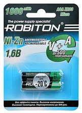 Аккумулятор AAA 1000 mWh ROBITON ( R03 ) 1.6V Ni-Zn цена за 1 шт.