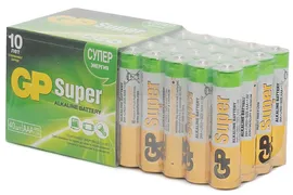 Батарейки GP Super, AAA (LR03, 24А), алкалиновые, мизинчиковые, КОМПЛЕКТ 40 шт, 24A-2, GP 24A-2CRVS40